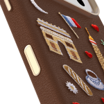 iPhone 17 Pro Case Symmetry Series Cactus Leather Embroidery - Image 3