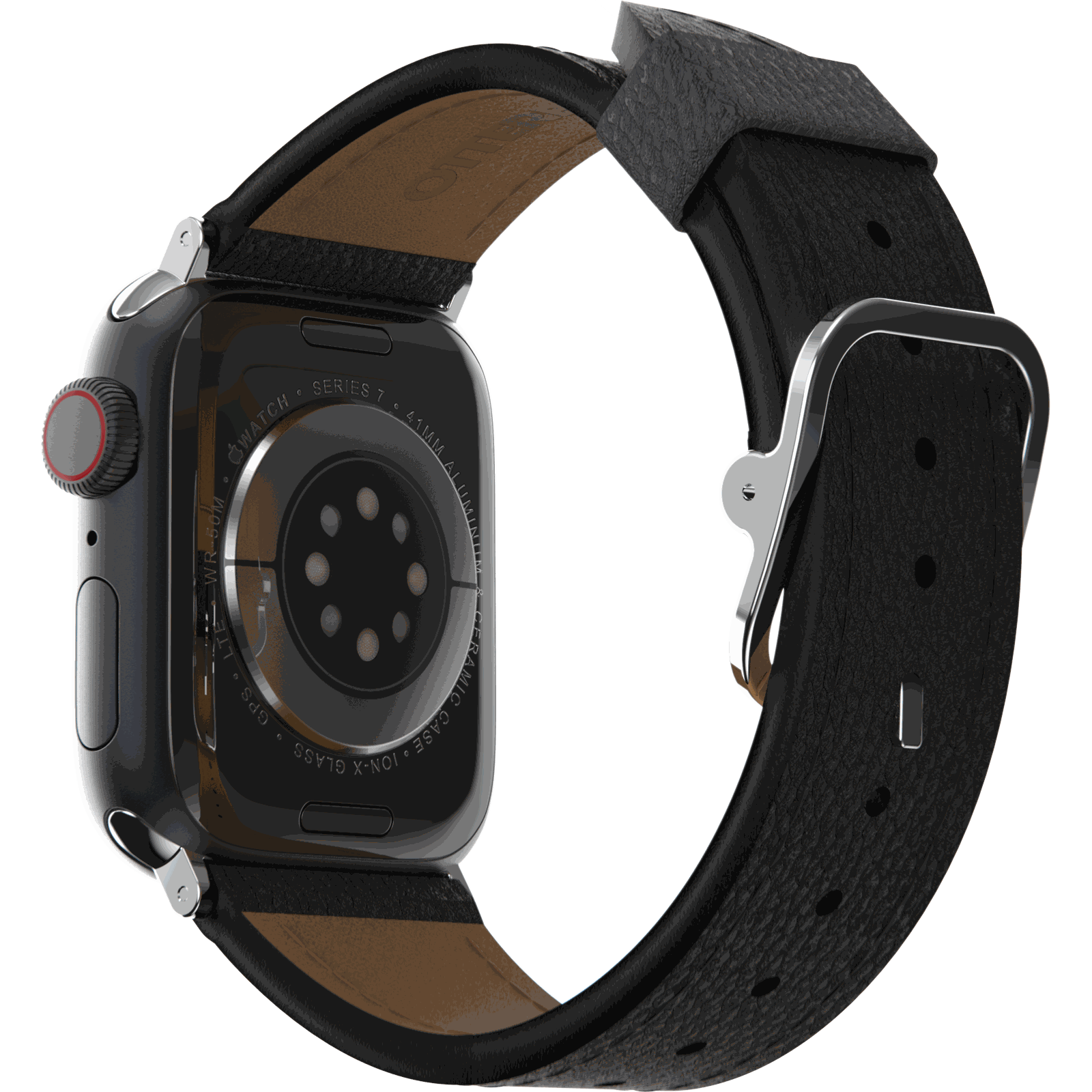 cactus-watch-band-38-40-41-noir-ash-1.png Apple Watch Band 40/41/42mm Symmetry Series Cactus Leather - Image 1