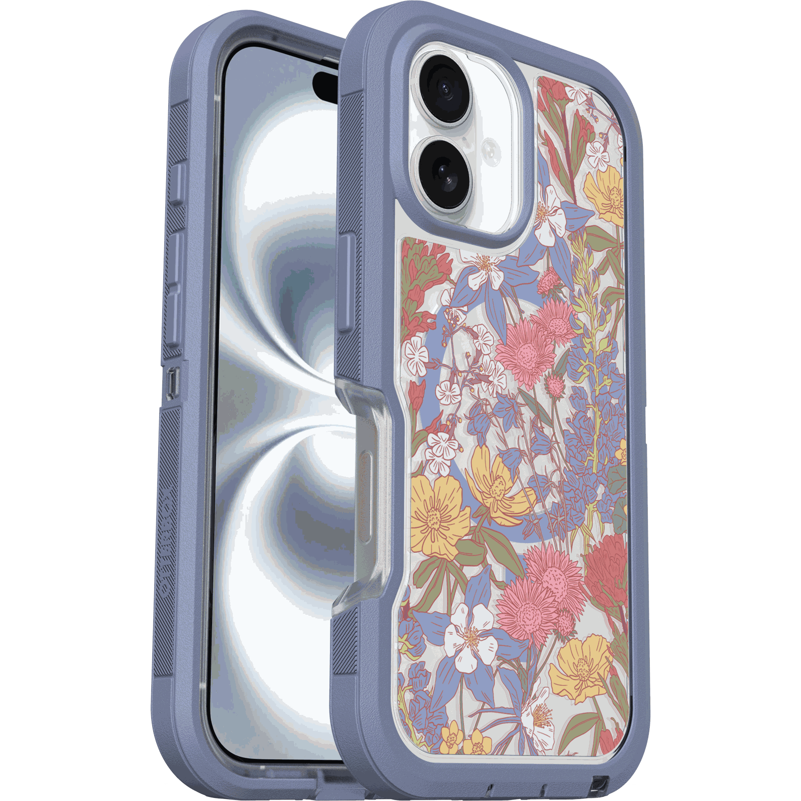 defender-xt-ipha24-floralpurple-1.png iPhone 16 Case Defender Series Pro XT for MagSafe - Image 1