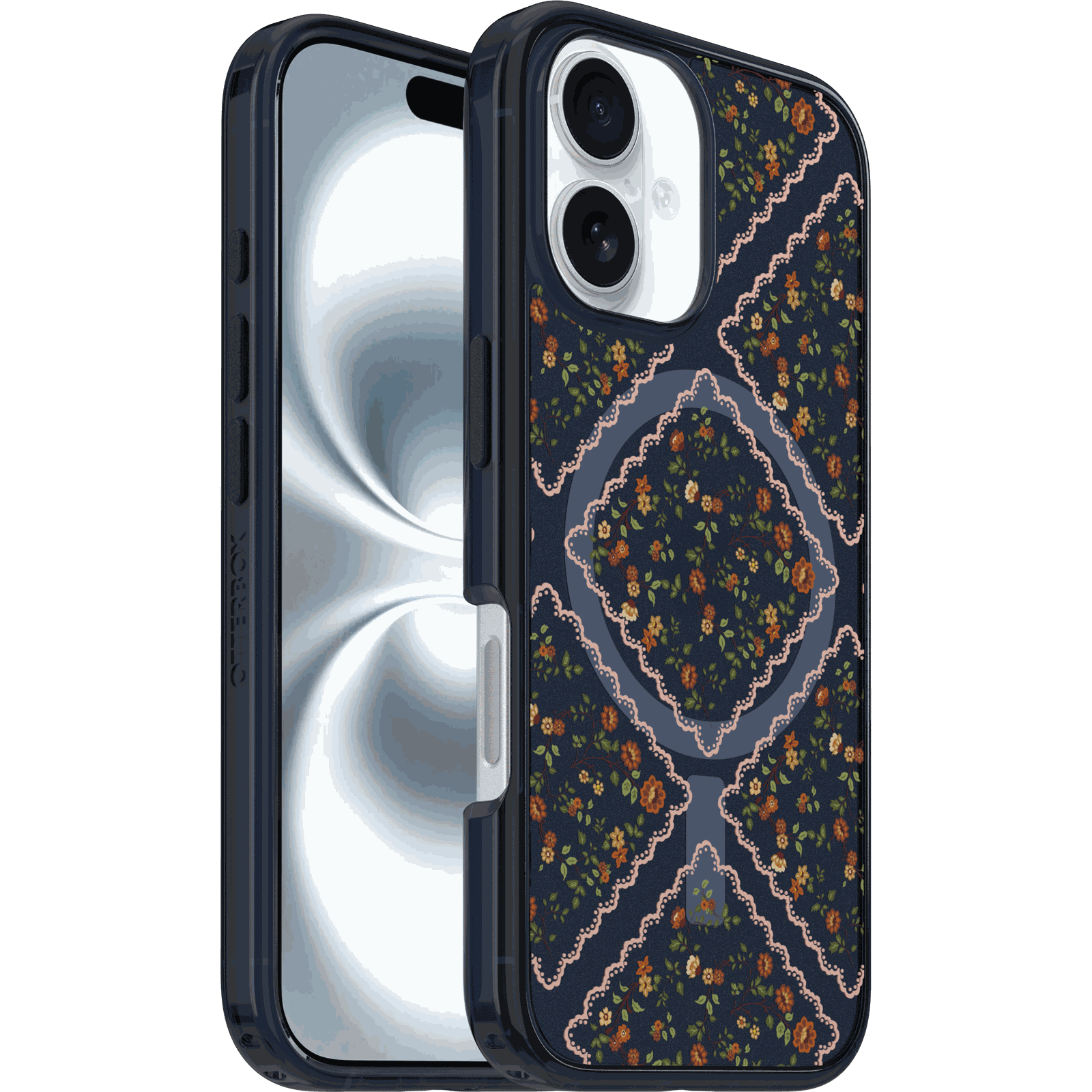 fall-symmetry-ipha24-floral-romance-1.png iPhone 16 Case Symmetry Series Clear for MagSafe - Image 1