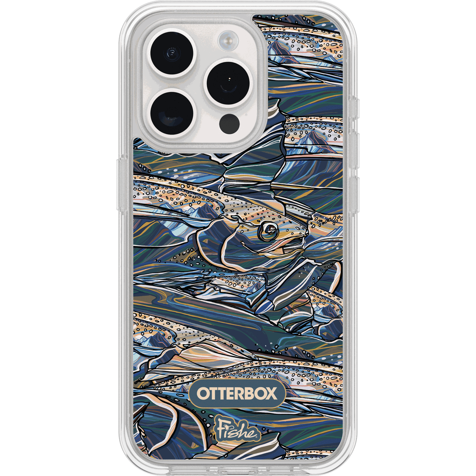 fishe-iphc23-rainbow-ridge-1.png iPhone 15 Pro Case Symmetry Series Clear for MagSafe x Fishe - Image 1