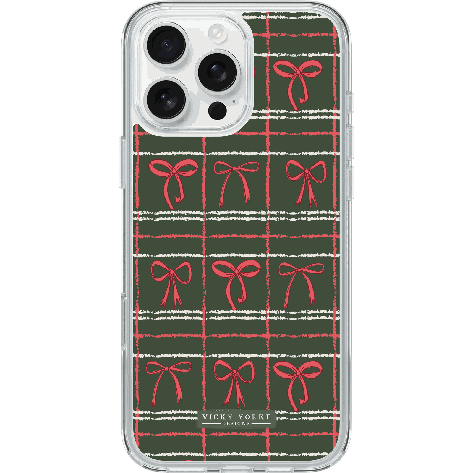 holiday-iphd24-rows-of-bows-1.png iPhone 16 Pro Max Case Symmetry Series Holiday Collection - Image 1