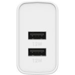 USB-A Dual Port Wall Charger, 24W Combined - Image 2