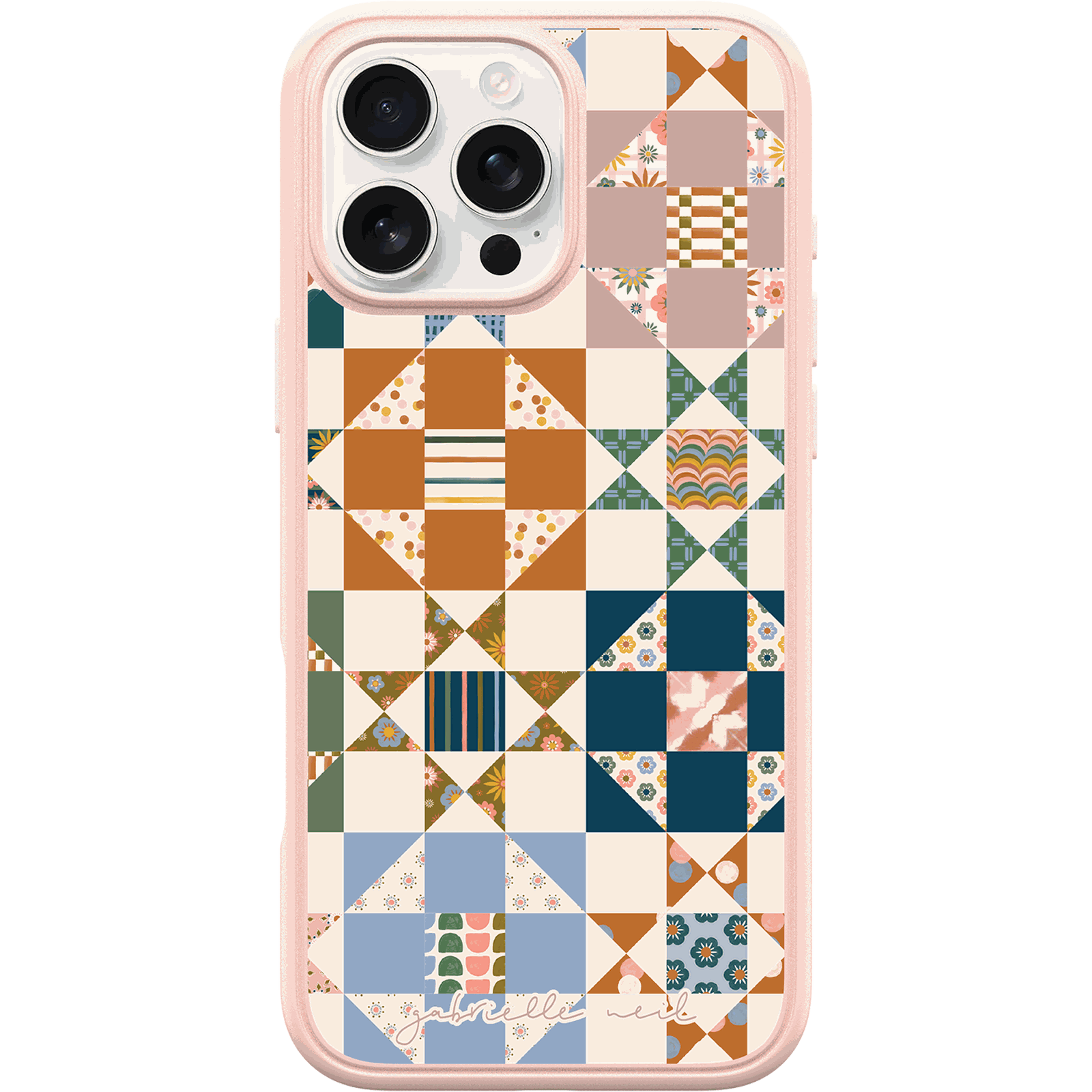symmetry-neil-iphd24-warm-quilt-1.png iPhone 16 Pro Max Case Symmetry Series Clear for MagSafe Gabrielle Neil Collection - Image 1